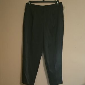 A New Day Women's Size 12 Black Zip Dress‎ Tuxedo Crop Pant